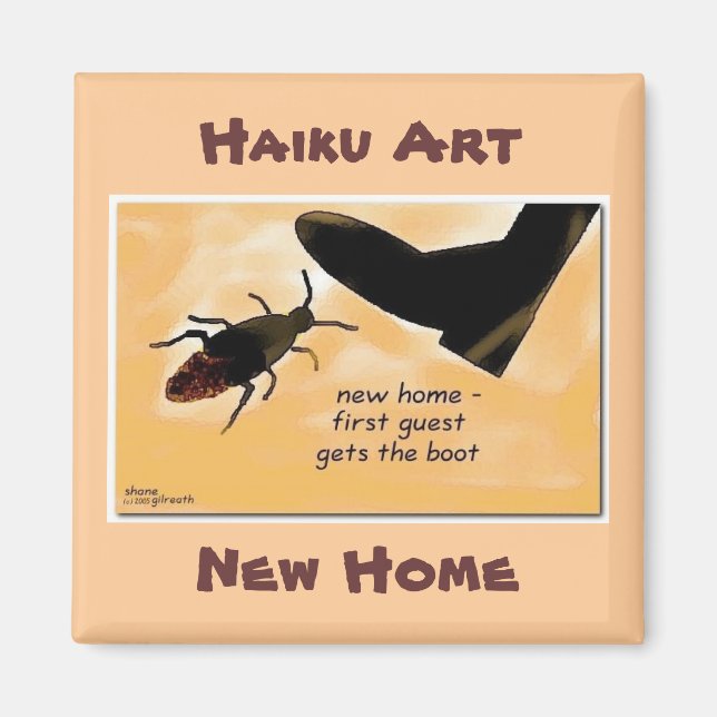 IMÃ NOVO HAIKU ART MAGNET (Frente)