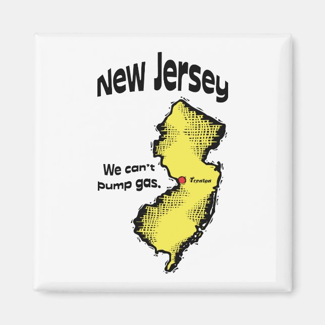 Imã Novo Jersey NJ US Motto ~ Não Podemos Bombardear G (Frente)