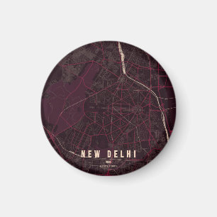 Imã Novo Mapa da Cidade de Nova Deli Índia 