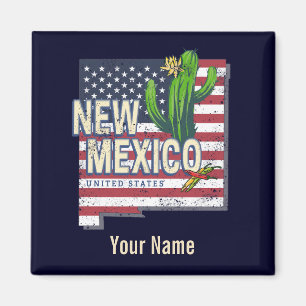 Imã Novo México Estados Unidos Mapa Vintage EUA