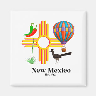 Imã Novo México Zia_ Pimentões, Balão, Papa-Léguas, Yu