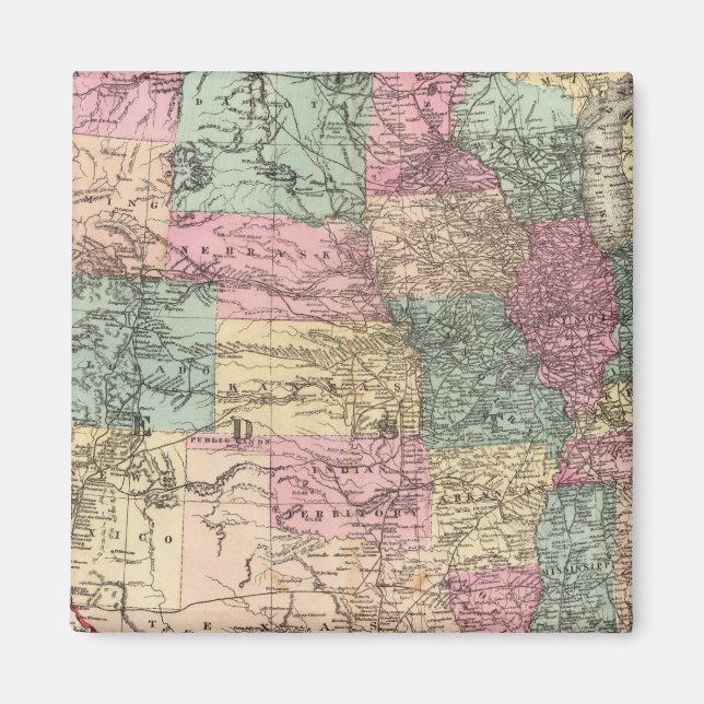 Imã Novo roteiro ferroviário dos Estados Unidos (Frente)