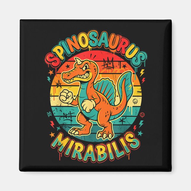 Imã Novo spinosaurus mirabilis descoberta do inferno 2 (Frente)