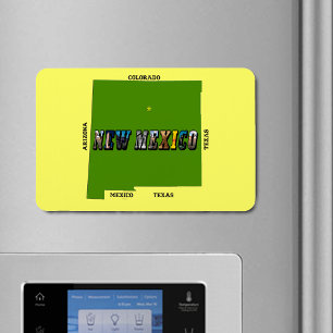 Ímã Novo Texto de Foto do Mapa do México