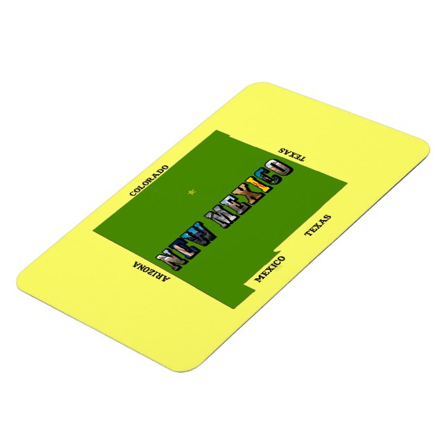 Ímã Novo Texto de Foto do Mapa do México (Left Side)