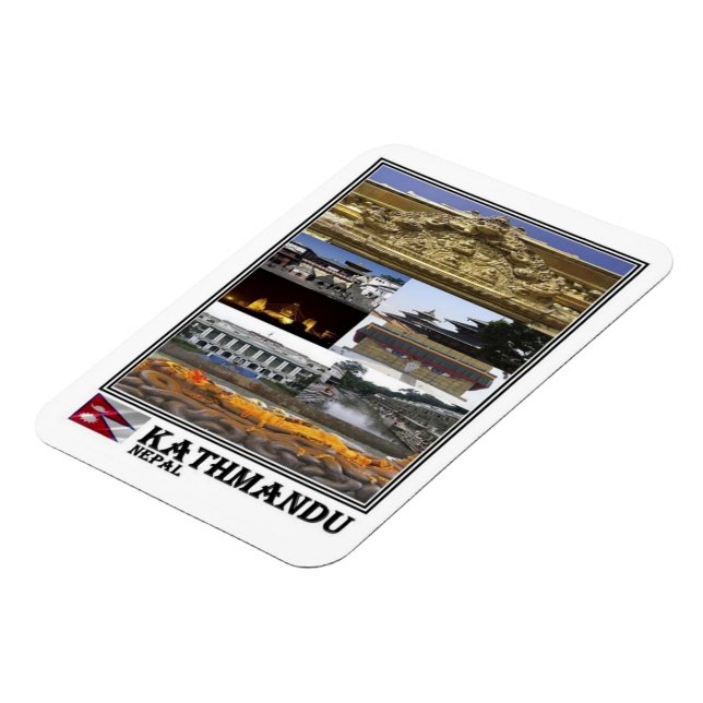 Ímã NP Nepal - Katmandu - Mosaico - Magnet (Left Side)