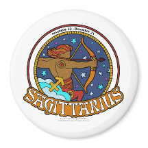 NP Sagittarius Grande, Magnet Redondo De 3 Polegad