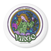 NP Virgo Grande, Magneta Redonda De 3 Polegadas
