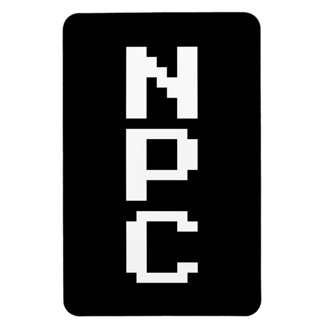 Ímã NPC - Caractere Não Reproduzível (Vertical)
