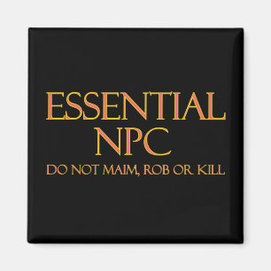 Imã NPC essencial Não mire Rob ou RPG engraçado no M