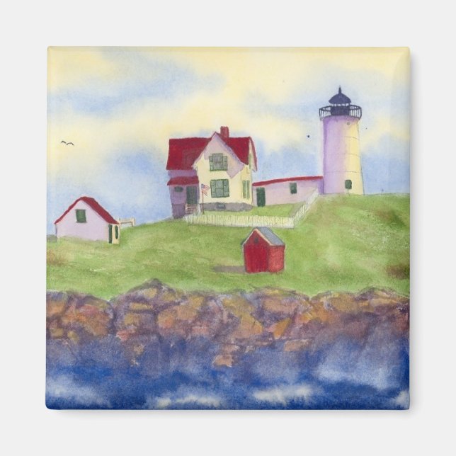 Imã Nubble Light House York Maine (Frente)