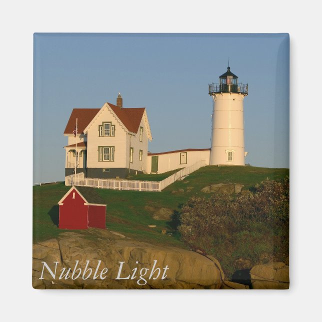 Imã Nubble Light, York, Maine Magnet (Frente)