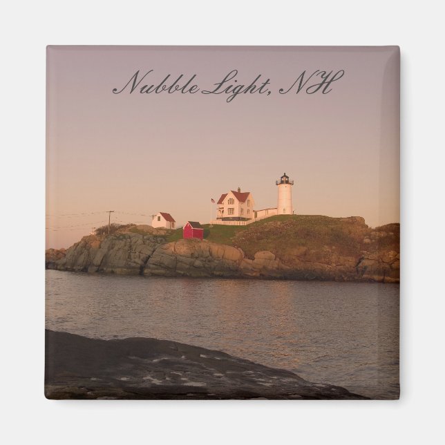 Imã Nubble Light, York, Maine Magnet (Frente)