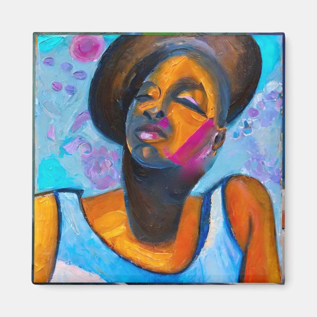 Imã Nubian Princess Poderosa Mulher Negra (Frente)