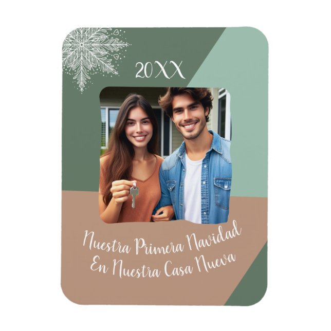 Ímã Nuestra Primera Navidad En Nuestra Casa Nueva (Vertical)