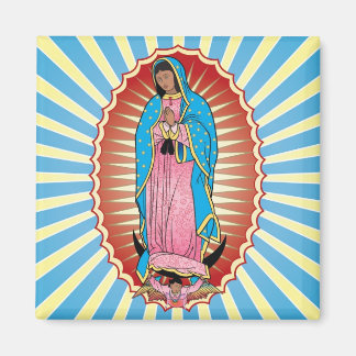 Imã Nuestra Señora de Guadalupe magnet (quadrado)