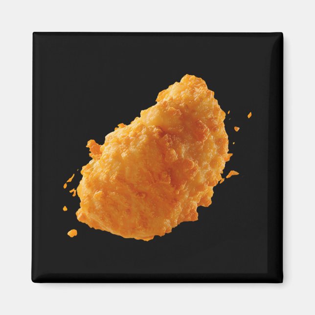 Imã Nugget de Frango Crocante Comida Divertida Tenders (Frente)