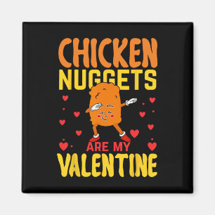 Imã Nuggets de Frango São Meu Namorado Engraçado Comid