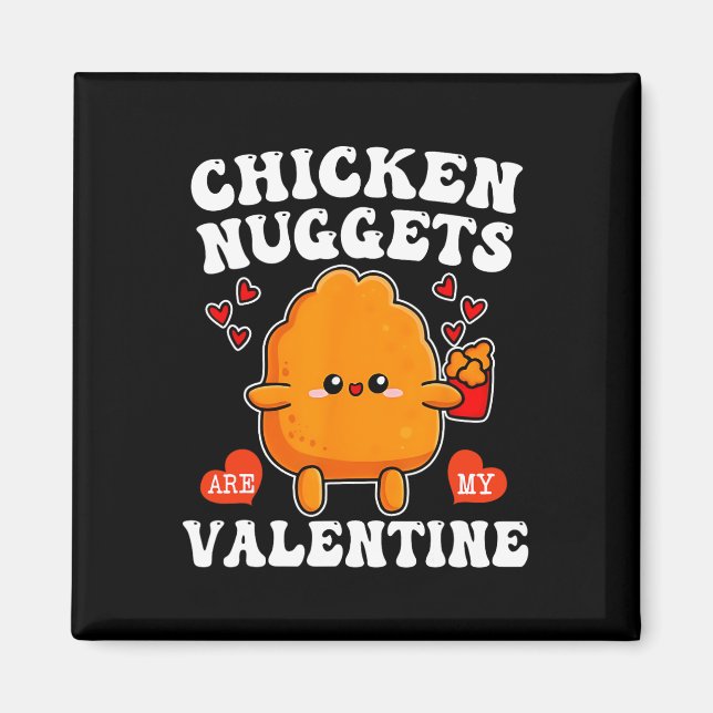 Imã Nuggets de Frango São Meu Valentim Comida de Nugge (Frente)