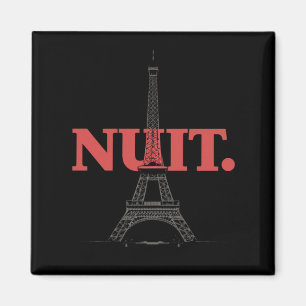 Imã Nuit Nuit Noite Noite Palavras Francesas Paris Tor