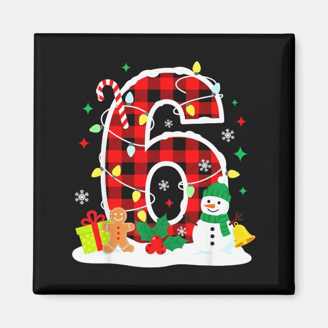 Imã Number 6 Funny 67 Six Seven Meme Matching Couple C (Frente)