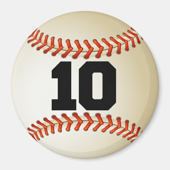 Imã Número 10 Baseball (Frente)
