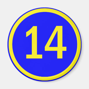 Imã número 14 em círculo