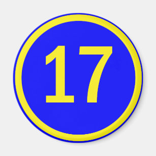 Imã número 17 em círculo