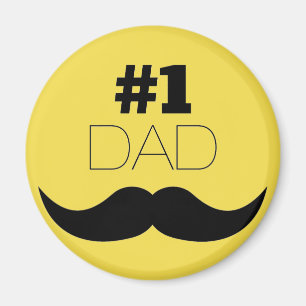 Imã Número 1 - bigode amarelo Pai - Número um
