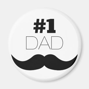 Imã Número 1 - bigode preto Pai - Número um