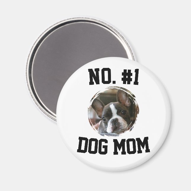 Imã Número 1 Mãe de cachorro Dia das Mães Amantes de A (Front/Back)