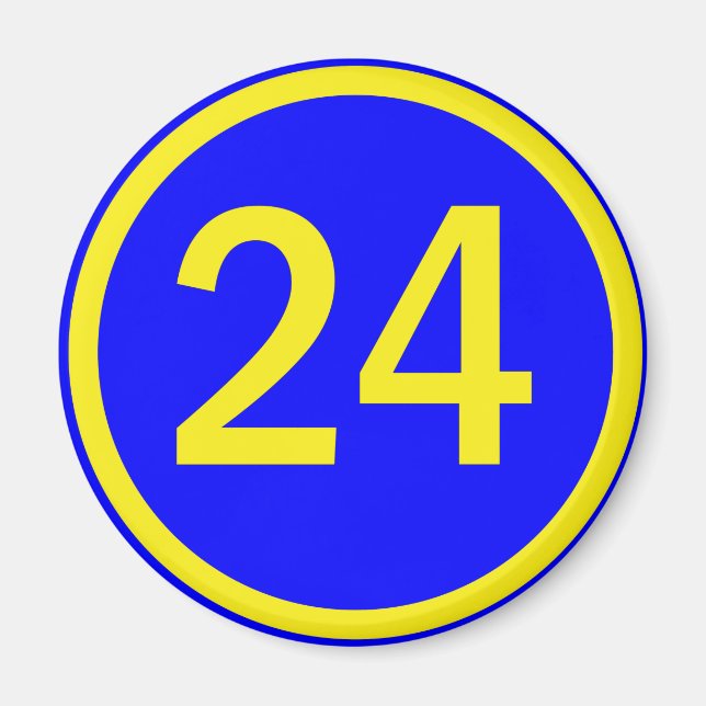Imã número 24 em círculo (Frente)