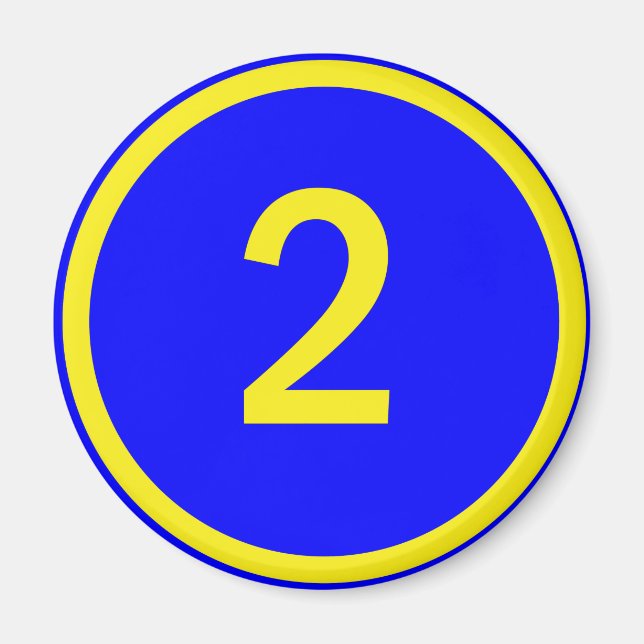 Imã número 2 em círculo (Frente)