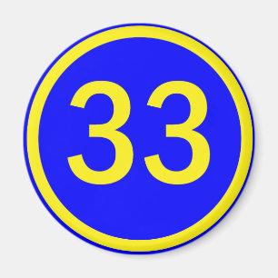 Imã número 33 em círculo