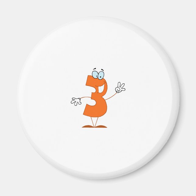 Imã Número 3 feliz (Frente)