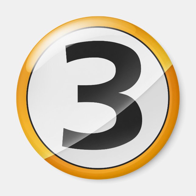 Imã número 3 ouro (Frente)