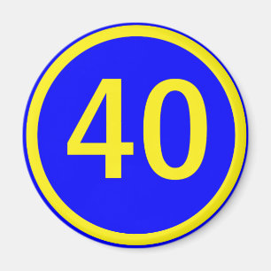 Imã número 40 em círculo