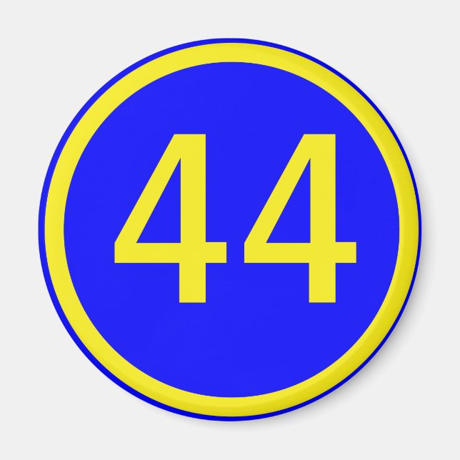 Imã número, 42, em círculo (Frente)