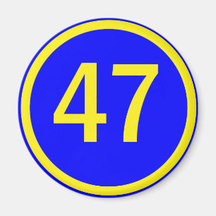 Imã número, 47, em círculo