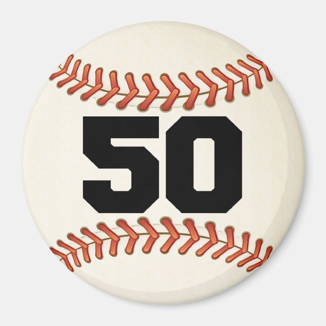 Imã Número 50 Baseball (Frente)