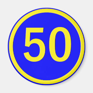 Imã número, 50, em círculo