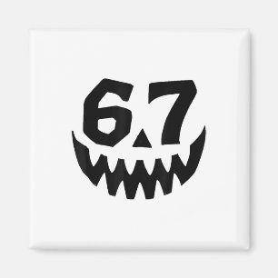 Imã Número 67 Correspondente Seis Sete 6 7 Meme 6 7 Di