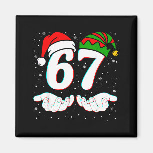 Imã Número 67 Correspondente Seis Sete 6 7 Meme 6-7 Na