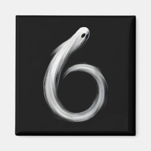 Imã Número 6 Fantasma Divertido Seis Sete 67 Meme de H