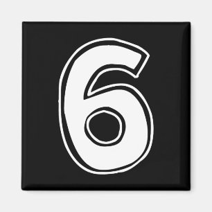 Imã Número 6 Seis Sete 6 7 Meme 67 Divertido Aniversár