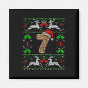 Imã Número 7 67 Meme Camisola de Natal Feia Engraçada