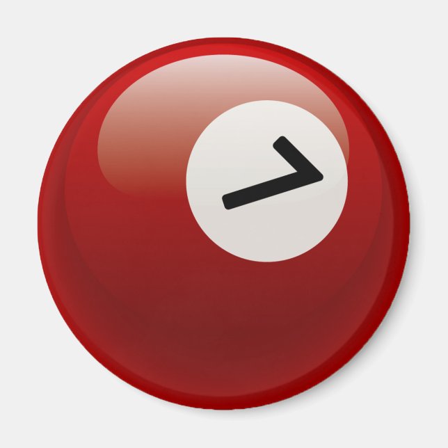 IMÃ NÚMERO 7 BILLIARDS BALL (Frente)