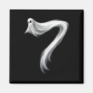 Imã Número 7 Fantasma Divertido Seis Sete 67 Halloween