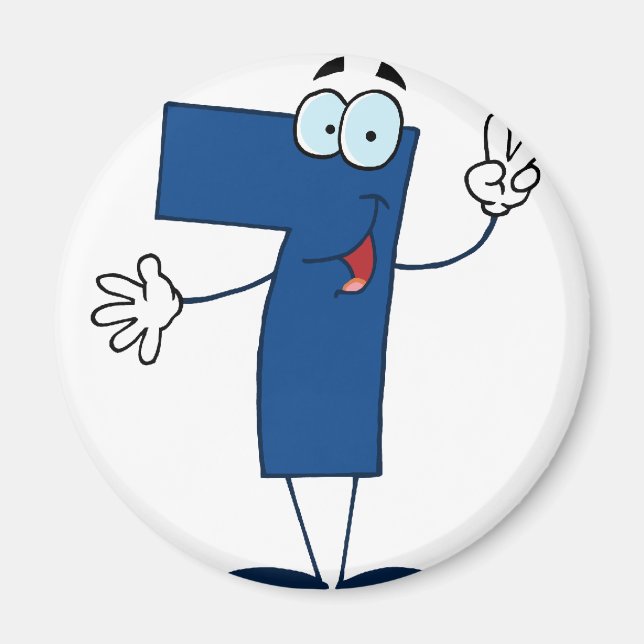 Imã Número 7 feliz (Frente)