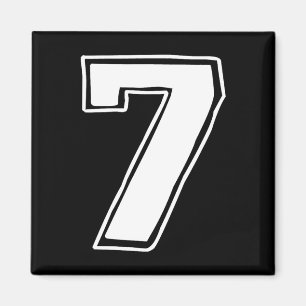 Imã Número 7 Seis Sete 6 7 Meme 67 Engraçado Aniversár
